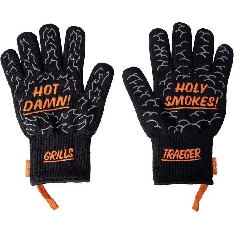 Traeger Silicone BBQ Grilling Gloves – Heat‑Resistant, Non‑Stick, Dishwasher Safe