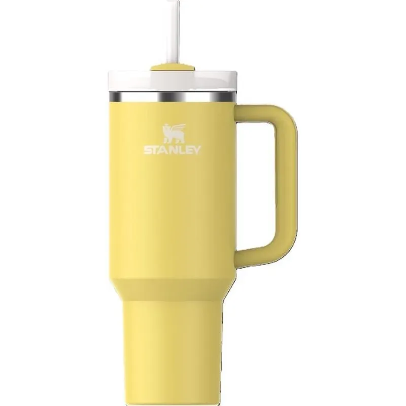 Stanley Quencher H2.0 FlowState 40‑oz Daffodil Stainless Steel Insulated Tumbler – BPA‑Free