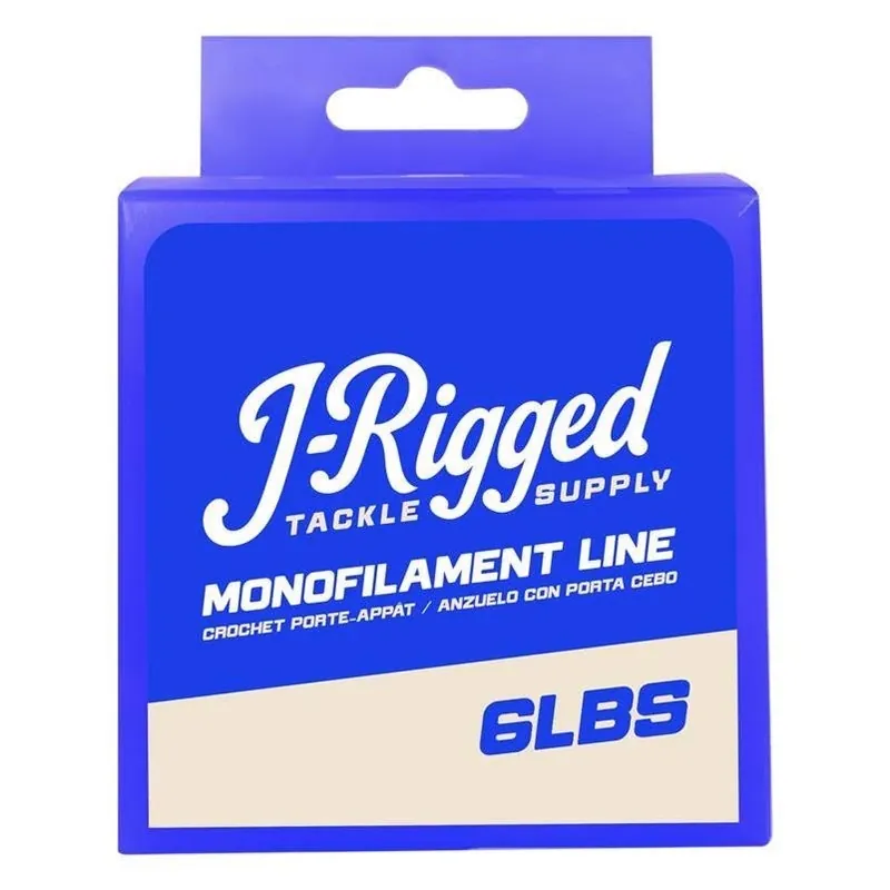 J‑Rigged 6 lb Monofilament Fishing Line – 400 yd Clear Spool