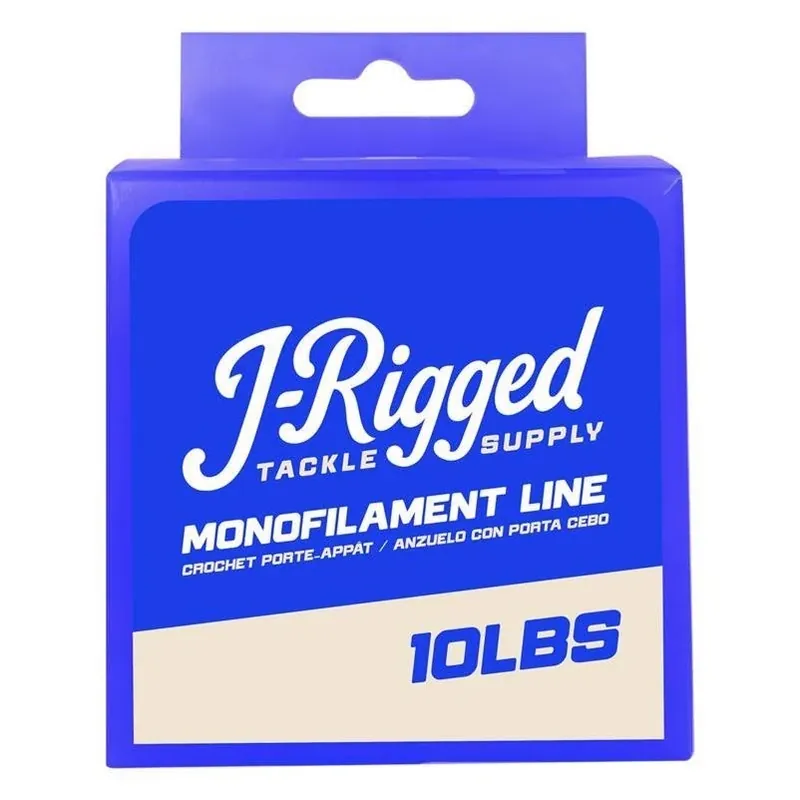J‑Rigged 10‑lb Test Monofilament Fishing Line – 375 Yards