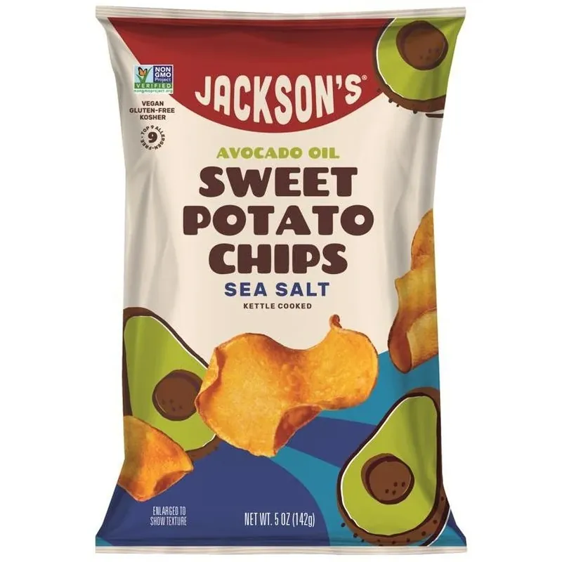 Jackson‘s Gourmet Sea‑Salt Kettle‑Cooked Chips – 5 oz Bag