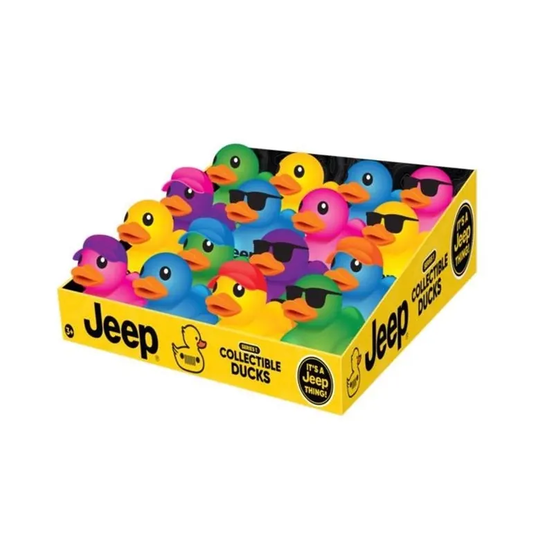 Jeep Assorted Duck Toy Set – 16 Vibrant Vinyl Figures