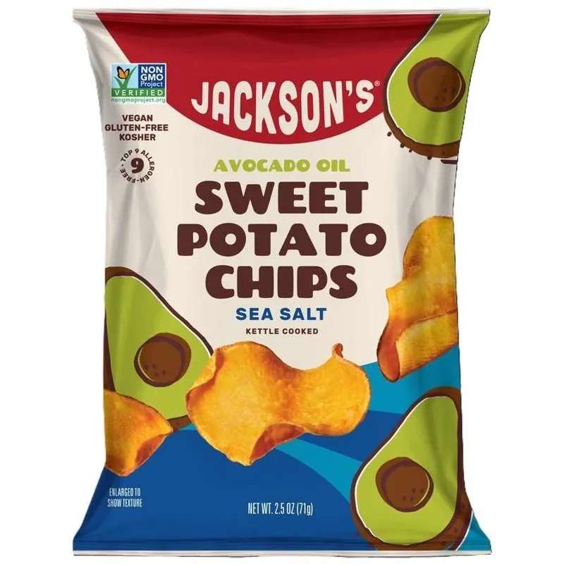 Jackson‘s Sea Salt Kettle‑Cooked Potato Chips – 2.5 oz Bag