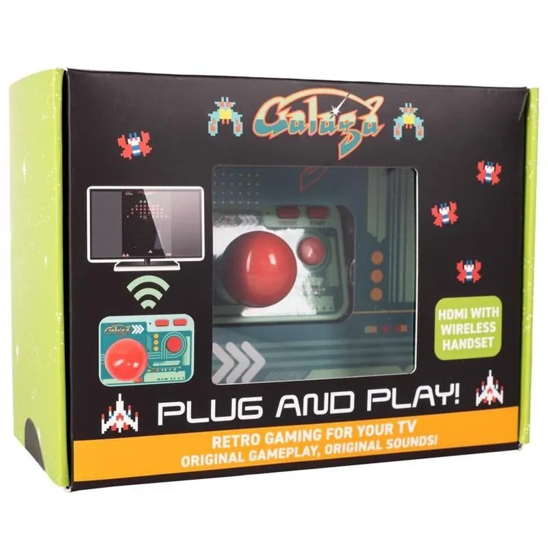 Galaga Plug‑and‑Play Retro Arcade Console – Classic Space Shooter For Kids 6+