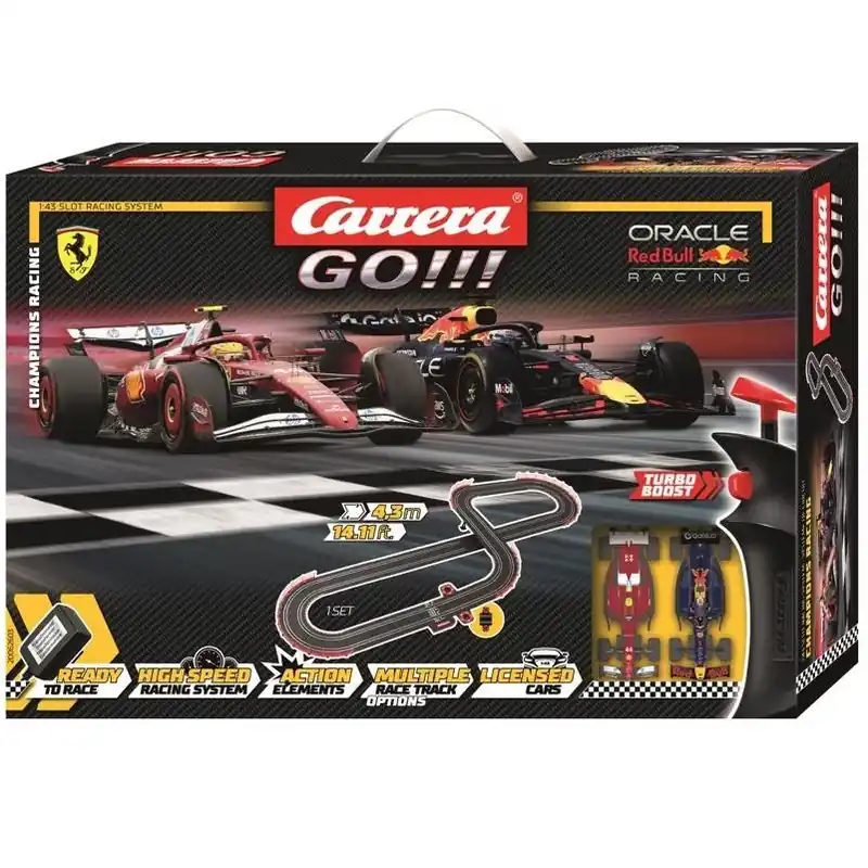 Carrera Revell Go Champion’s Slot Car Racing Set – Interactive Kids’ Track Playset