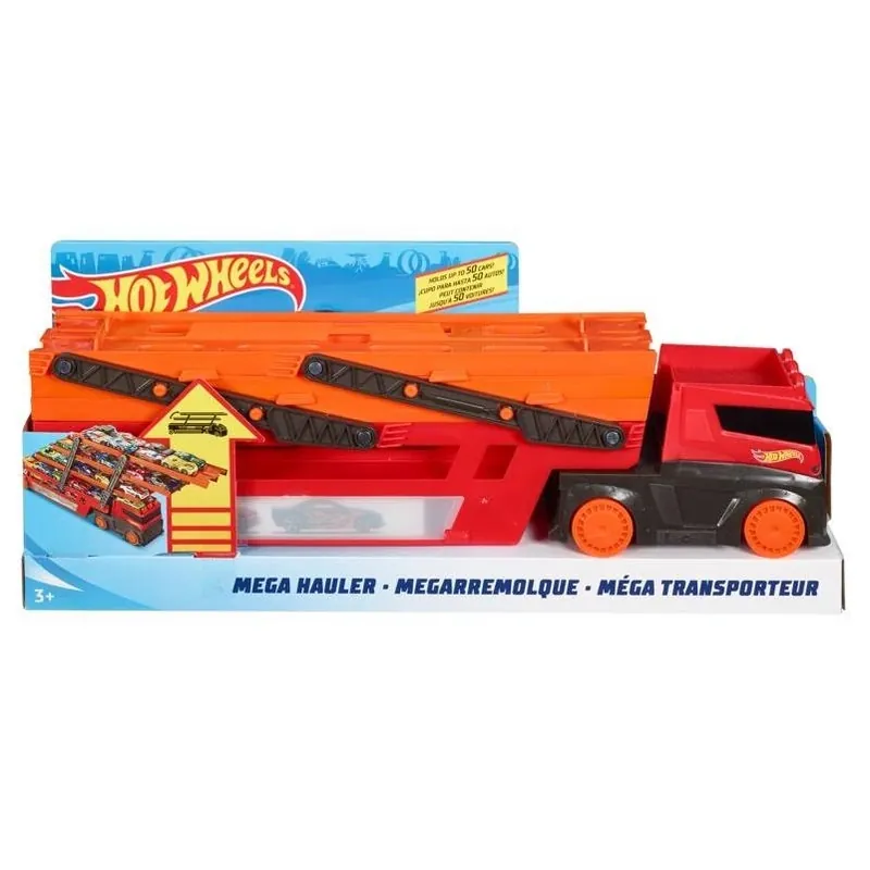 Hot Wheels Mega Hauler Vehicle With 6 Expandable Levels - Multicolored