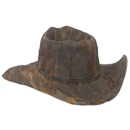 Western Hat Design In Rust Color For Stylish Outdoor Wear