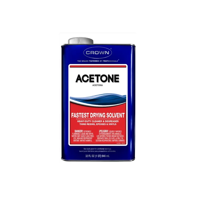 Acetone Solvent 1 Quart - Fast Evaporating Heavy-duty Degreaser