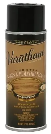 Varathane Semi-Transparent Semi-Gloss Golden Pecan Oil-Based One-Step Stain/Poly 12 Oz