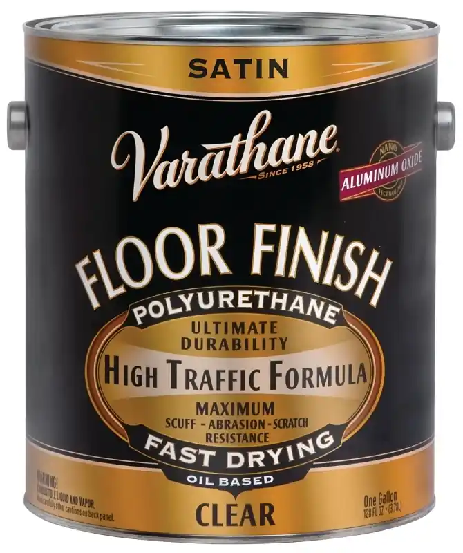 Polyurethane Floor Finish, Satin Oil-Base, 1-Gallon