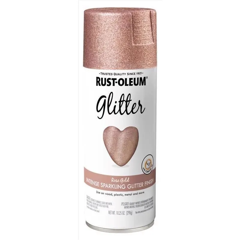 Specialty Glitter Spray Paint, Rose Gold, 10.25-oz.
