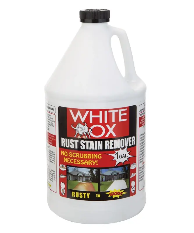 White Ox No Scent Rust Stain Remover 1 Gal Liquid