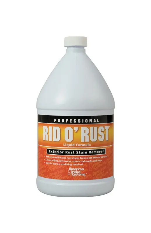American Hydro Systems Rid O‘ Rust 1 Gal Liquid Exterior Rust Stain Remover