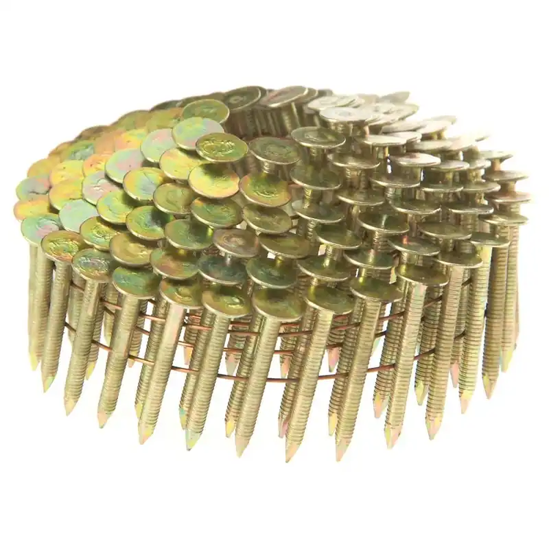 Grip-Rite 1-1/4 In. L X 11 Ga. Angled Strip Electro Galvanized Roofing Nails 15 Deg 7200 Pk