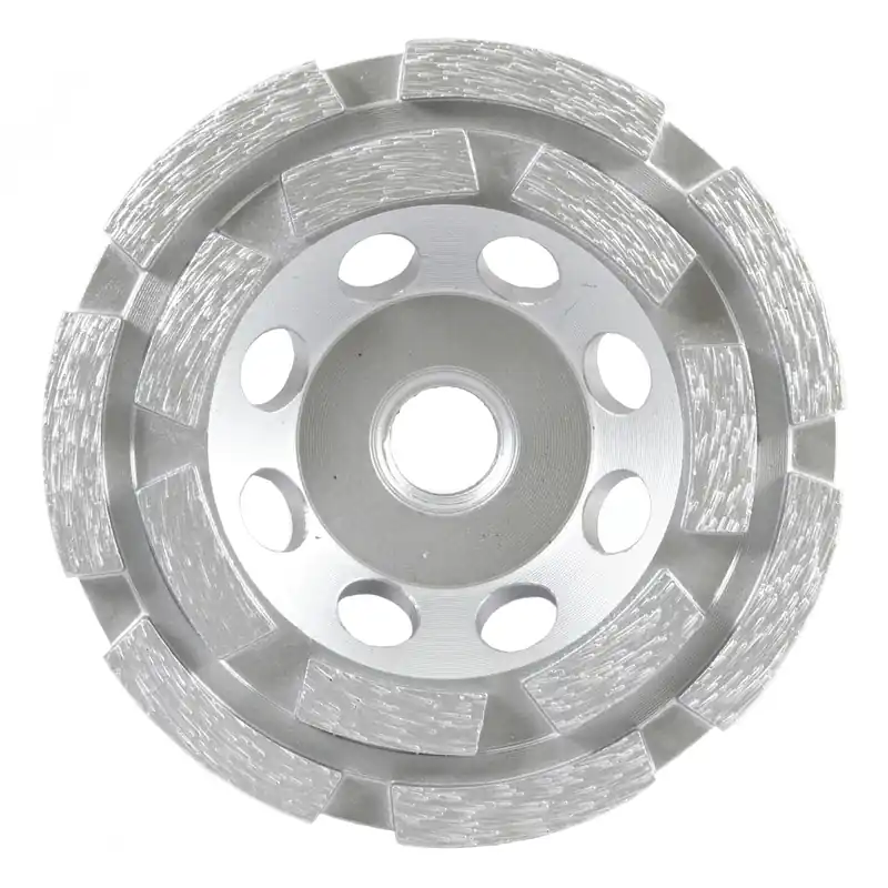 Forney 4 Inch Diamond Cup Grinding Wheel, 5/8 Inch Arbor, 1/4 Inch Thick