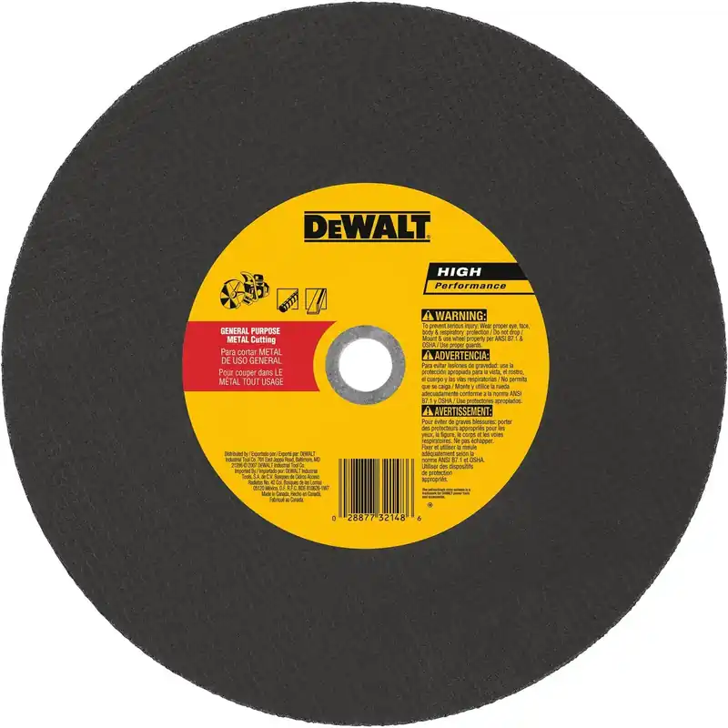 Abrasive Cut-Off Wheel, Aluminum Oxide, Type 1, 20 Mm Arbor, 14 In.