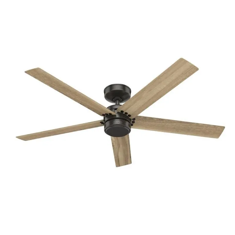 Bronze 52‑Inch Hunter Burton Ceiling Fan – Indoor/Outdoor Power & Style