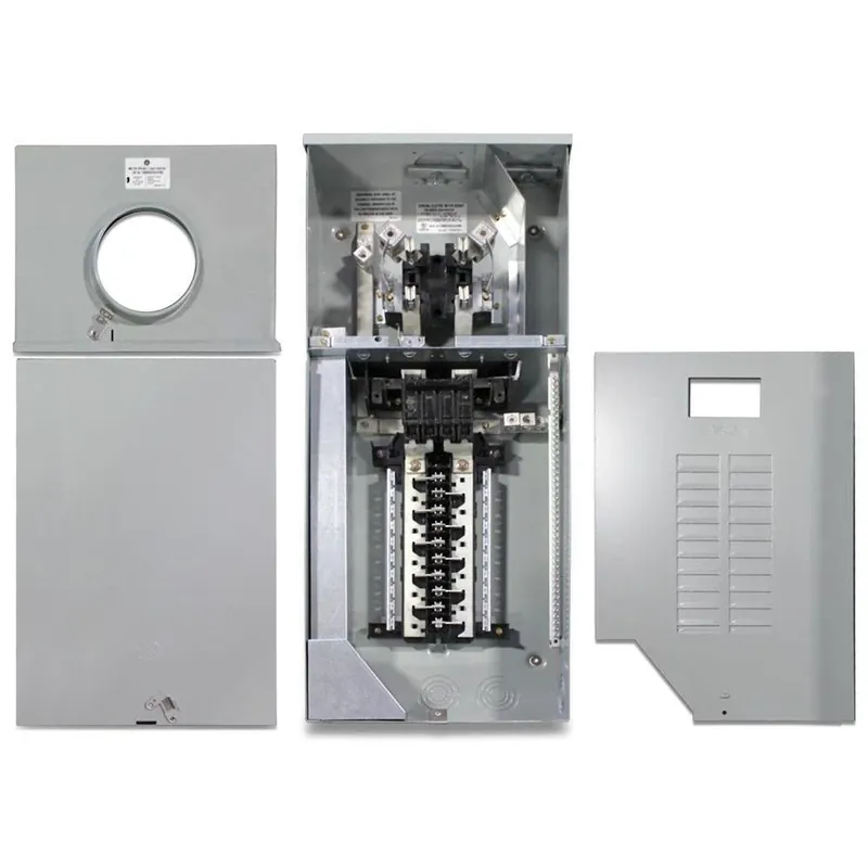 150 Amp Ringless Overhead/underground Meter Socket With 8 Space 16 Circuit Load Center