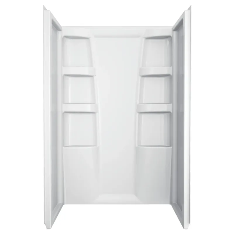 Delta Hycroft 73.5 H X 34 W X 48 L White Shower Surround