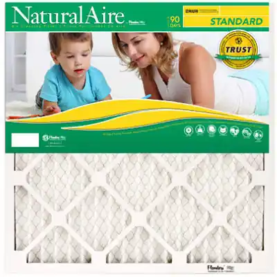 Standard Pleated Air Filter, Merv 8, 21x21x1-in., 90-day Lifespan
