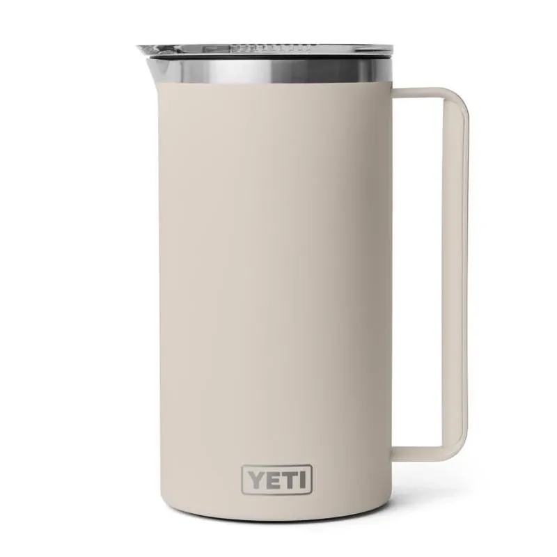 YETI Rambler 64‑oz Insulated Pitcher – Cape Taupe Stainless Steel