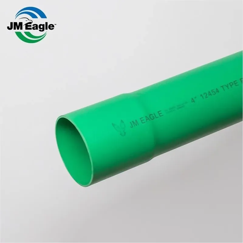 JM Eagle 4‑Inch SDR35 PVC Sewer Main Pipe – 20‑Ft Bell End