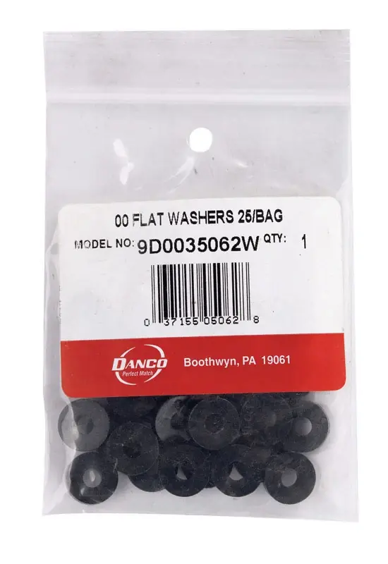 Danco 0.18 In. D Plain Rubber Washer 25 Pk