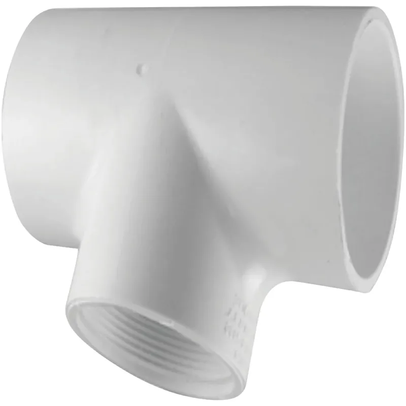 Charlotte Pipe Schedule 40 1-1/4 In. Slip X 1-1/4 In. D Slip PVC Tee 1 Pk