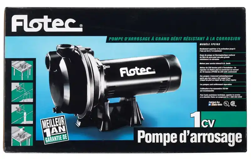 Thermoplastic Sprinkler Pump 1 Horsepower 55 Gallon Per Minute