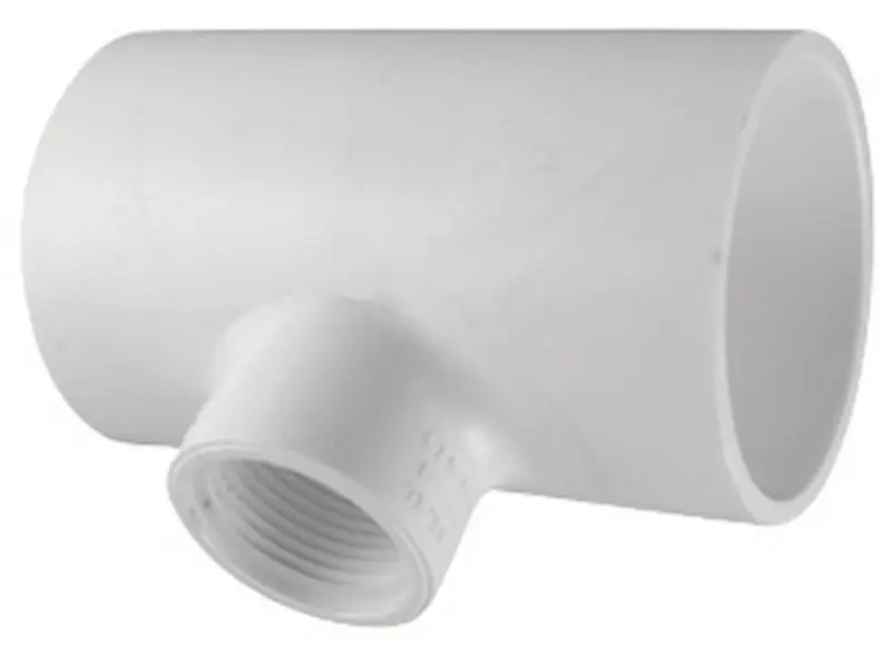 Charlotte Pipe Schedule 40 1-1/4 In. Slip X 1-1/4 In. D Slip PVC Reducing Tee 1 Pk