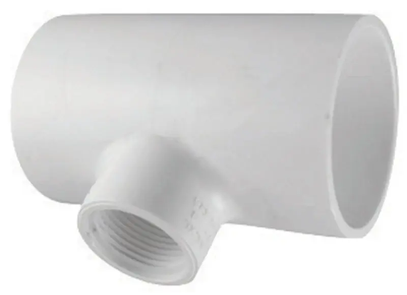 Charlotte Pipe Schedule 40 1-1/2 In. Slip X 1-1/2 In. D Slip PVC Reducing Tee 1 Pk