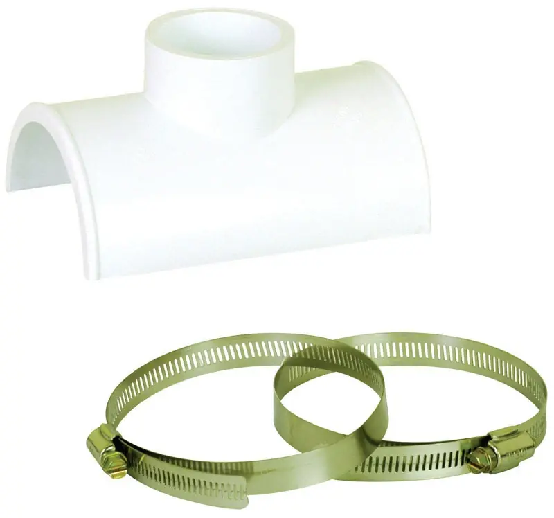 Smart Saddle Schedule 40 4 In. Slip Pvc Tapped Saddle Tee Fitting