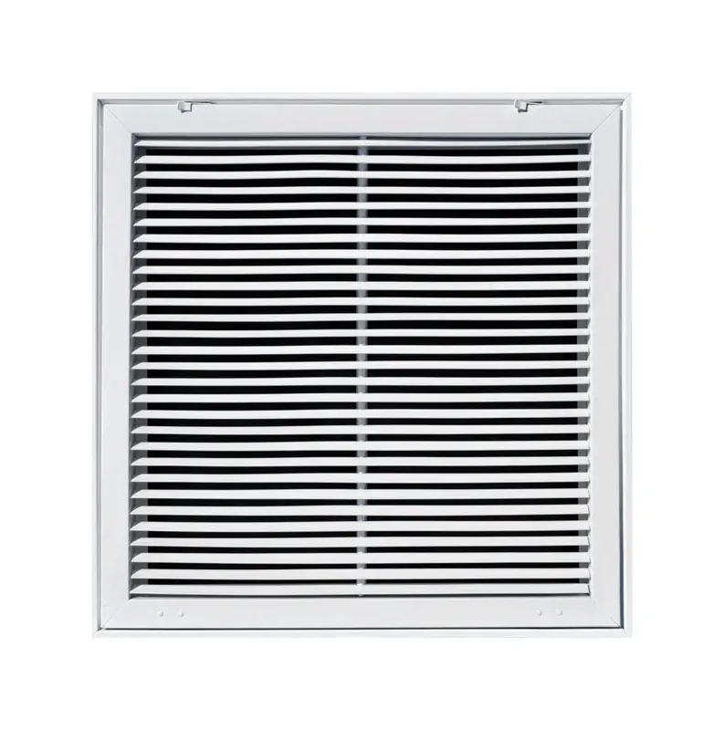 20 In. H X 20 In. W 1-way Powder Coat White Steel Return Air Filter Grille