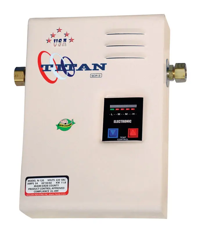 N-120 Electric Tankless Water Heater - 11.8 Kw, 4.0 Gpm, Compact Design