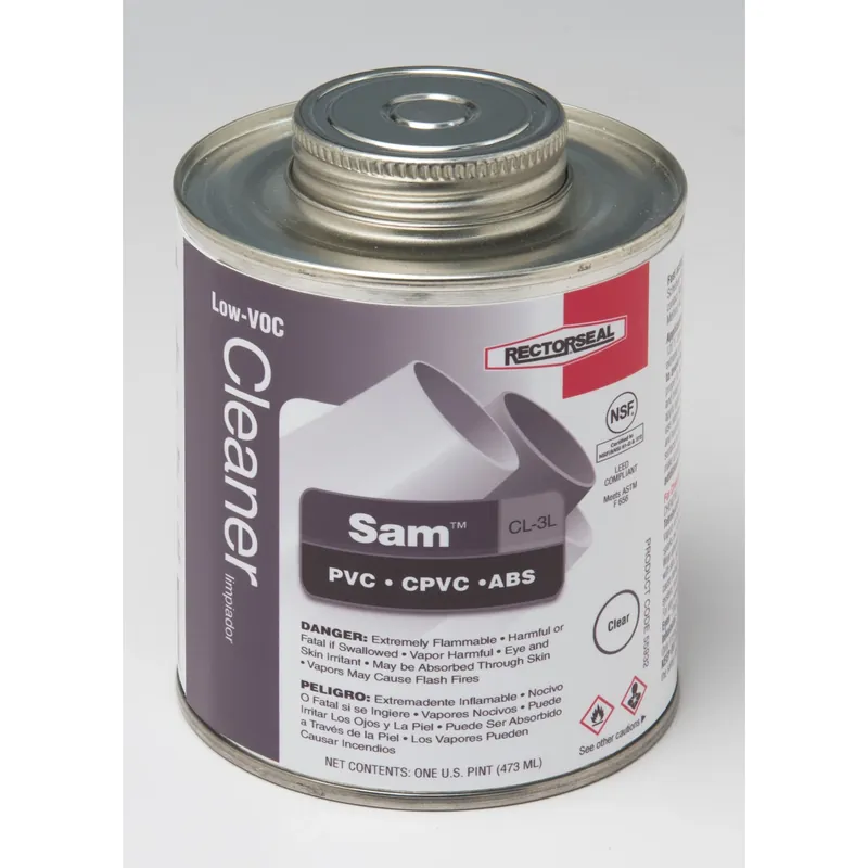 Sam Clear Cleaner For Abs, Cpvc, Pvc - 16 Ounce