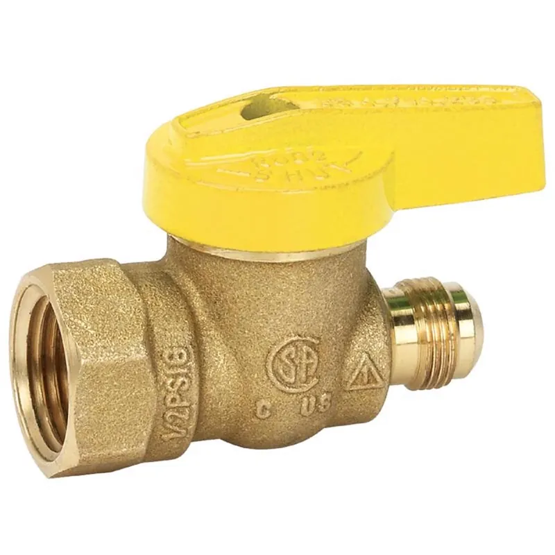1/2 Inch Brass Flare X Fip Gas Ball Valve For Safe Gas Flow