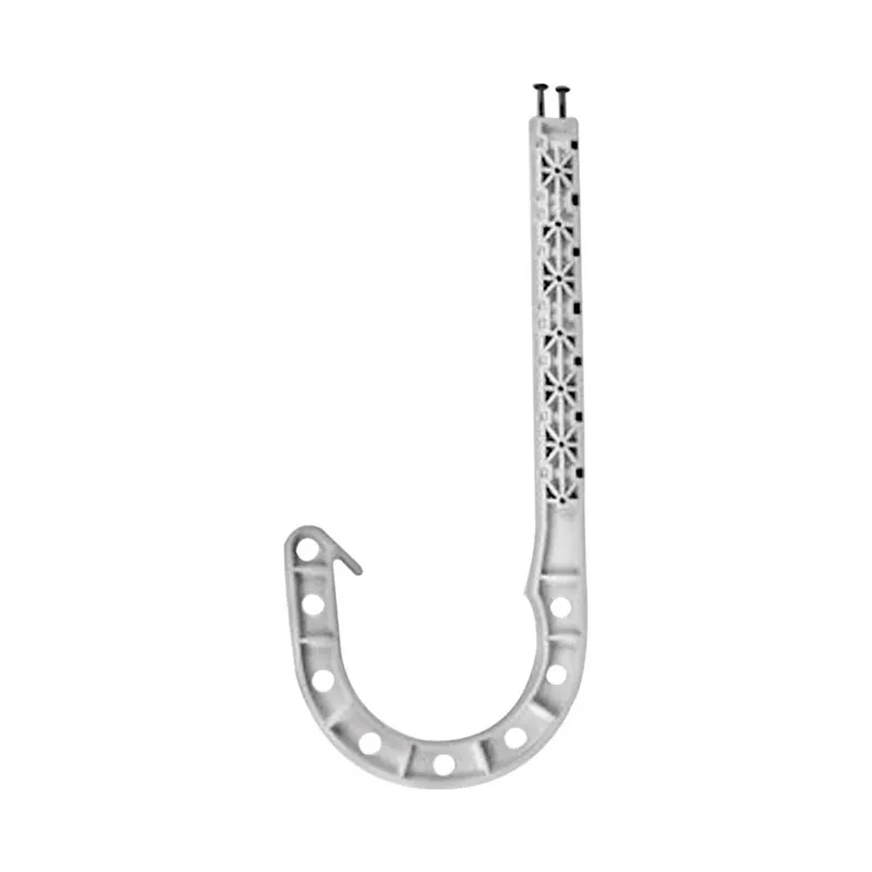 Oatey 4 In. To 7-1/2 In. In. 7 Ft. White ABS DWV J-Hook