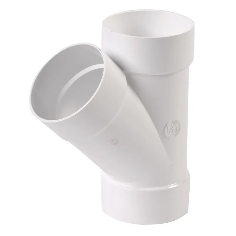 NDS Schedule 35 4 In. Hub Each X 4 In. D Hub PVC Wye 1 Pk