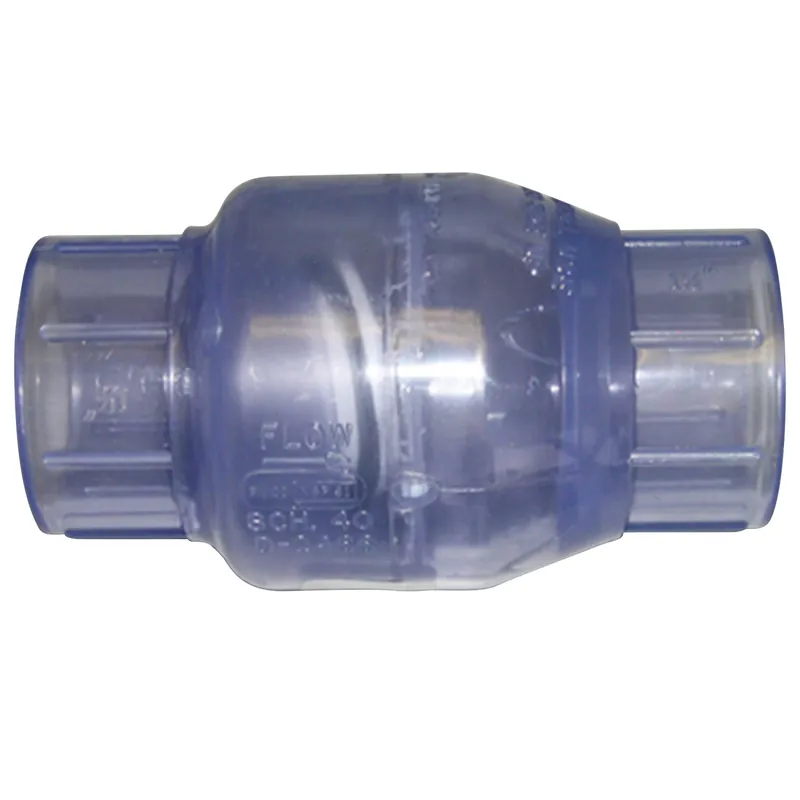 1-1/2 In. D Pvc Swing Check Valve Model 1520c-15 For Plumbing Systems
