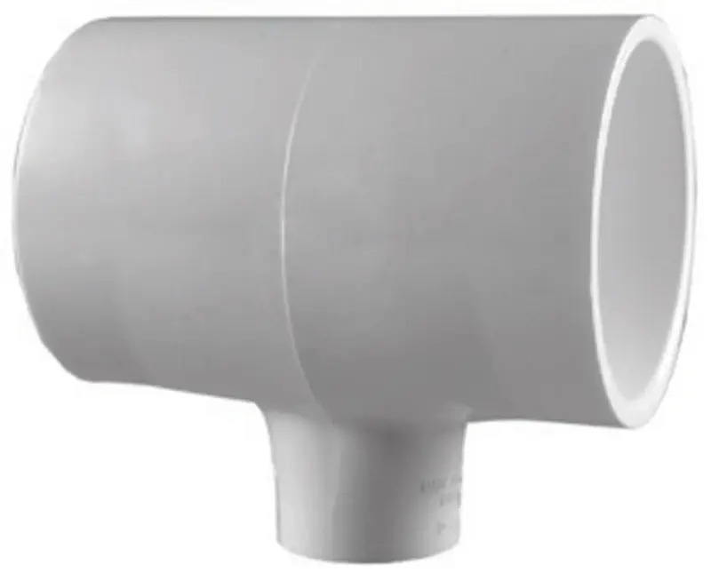 Charlotte Pipe Schedule 40 2 In. Slip X 2 In. D Slip PVC Reducing Tee 1 Pk