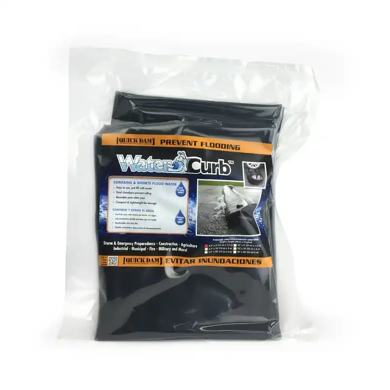Quick Dam Water Curb 6.5 In. W X 60 In. L Flood Barrier 1 Pk