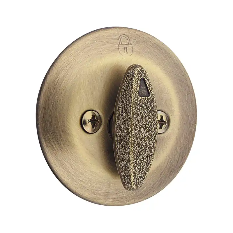 Plus Antique Brass Single Sided Deadbolt Model 663 5 Cp