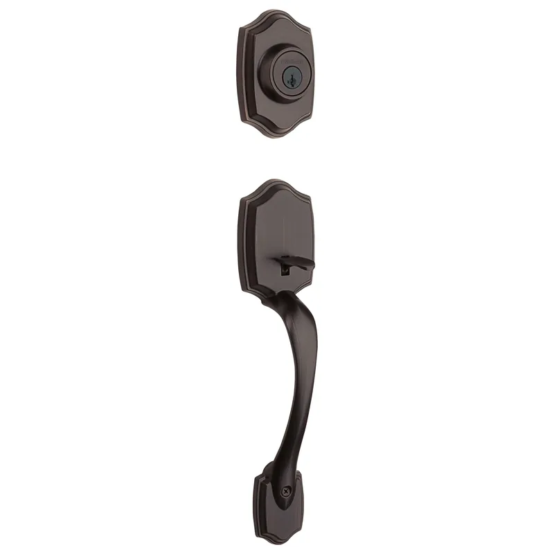 Belleview Entry Door Handleset, Smart Key, Single Cylinder Deadbolt, Venetian Bronze