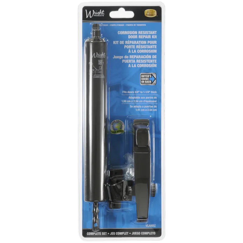 Wright 16-13/16 In. D X 17-1/8 In. L Florida Bronze Steel Lanai Door Repair Kit 1 Pk