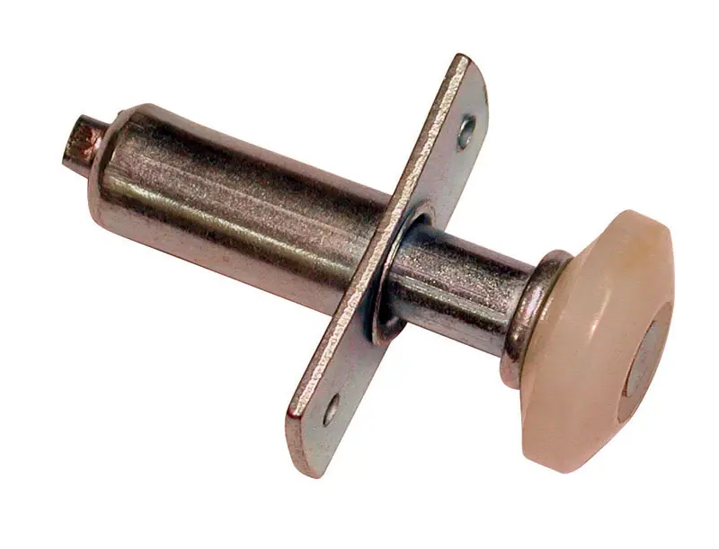 Barton Kramer 3/4 In. D X 1.25 In. L Brown Steel Bi-fold Door Wheel Guide 2 Pk