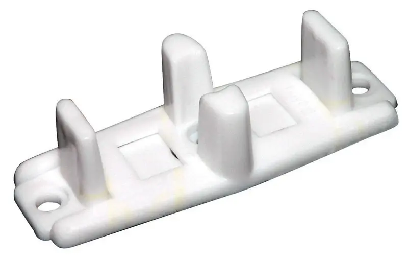 Barton Kramer 3 In. L White Plastic By-Pass Guide 1 Pk