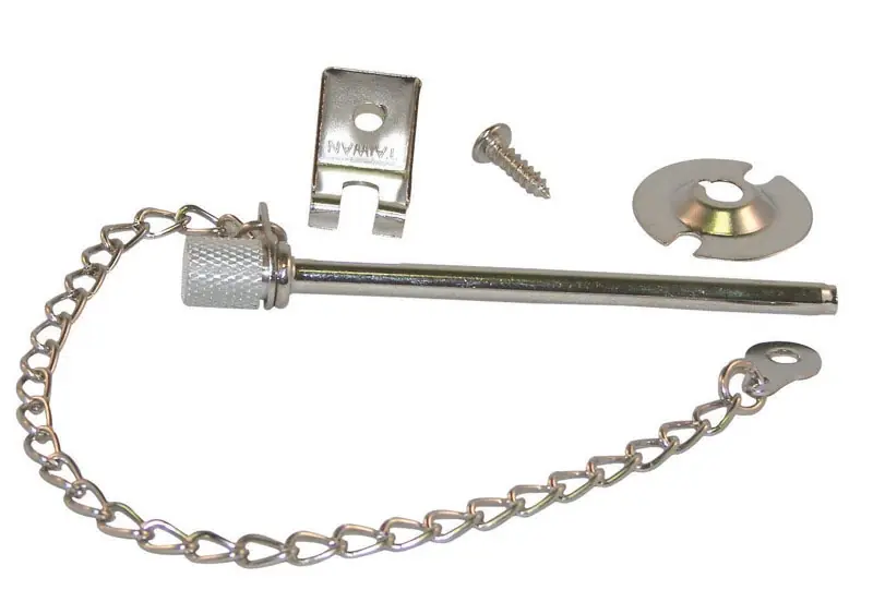 Chrome Steel Sliding Glass Door Nite Pin Model 171 For Enhanced Security