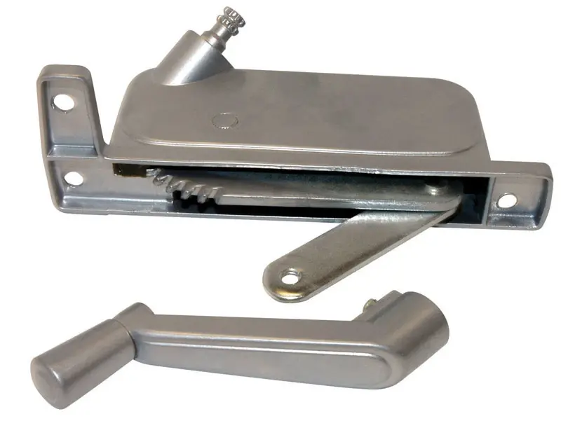Silver Aluminum Awning Window Operator For Keller/p.g.t. Windows Model 231c