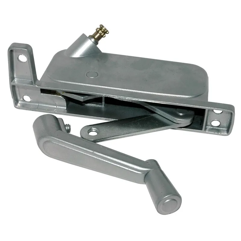 Silver Aluminum Left Awning Window Operator Model 233c For Pan-american