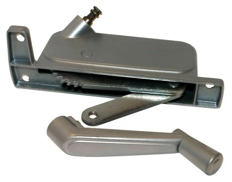 Silver Aluminum Left Awning Window Operator 5-1/4 In Model 237c